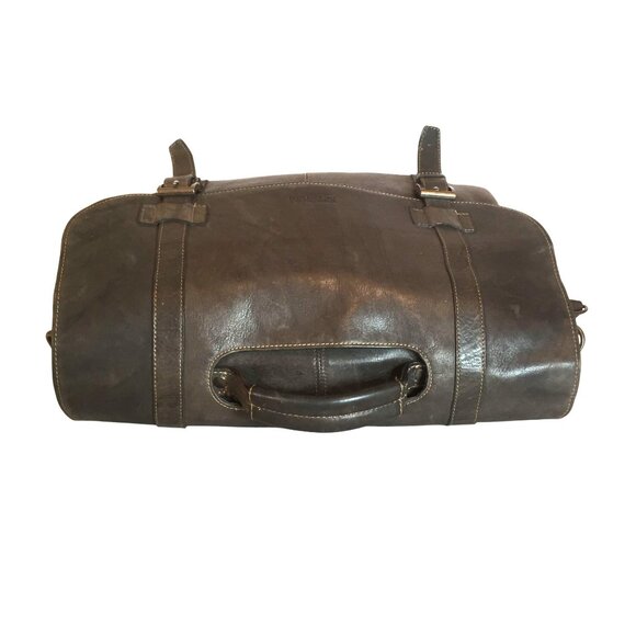 KENNETH COLE  Messanger PC Bag Brown Leather Magnetic Close 16 X 12 - Picture 3 of 10